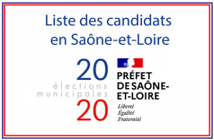 Torcy : Liste des candidats pour les élections municipales 2020 Préfecture de Saône-et-Loire 28/02/2020